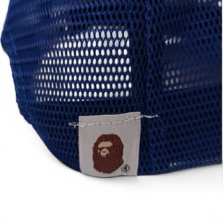 Gorra Bape X Stussy Camuflaje Azul Blanca
