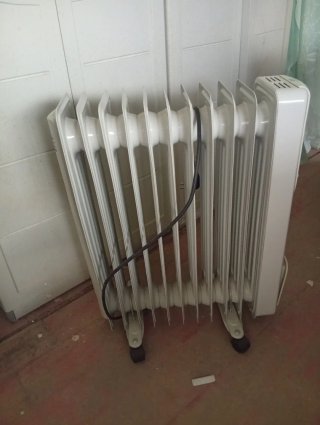 Radiador de aceite blanco
