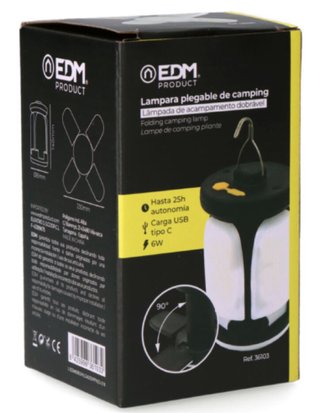 Lámpara Camping Plegable EDM 6W USB