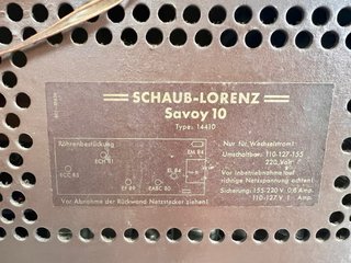 Radio Schaub-Lorenz válvulas vintage