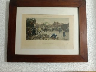 Grabado antiguo Un Cantón Émile Boutony