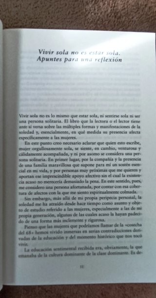 Solas gozos y sombras de una manera de vivir
