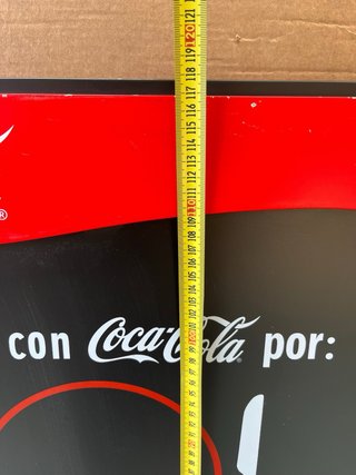 Pizarra Menú Coca-Cola Negra y Roja