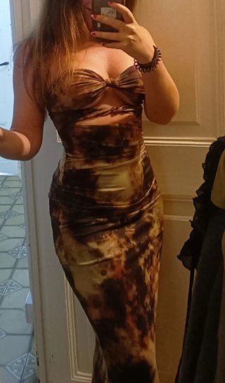 Vestido Tye Dye Cut Out