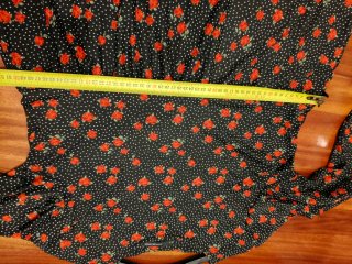 Vestido corto estampado flores y lunares