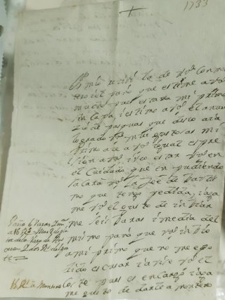 Lote 7 manuscritos antiguos