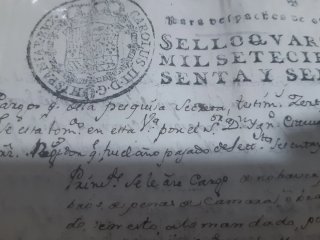 Lote 7 manuscritos antiguos