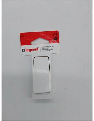 Legrand LEG97341 Interruptor conmutador superficie - 2300 W - 230 V - 10 A - Blanco