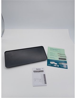 Hama | Estante oara TV (Soporte Organizador para TV y monitores Plegable - 30cm x 12.7cm) Negro