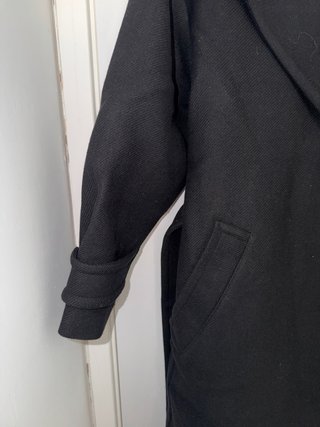 Abrigo Mango Lana Negro Talla XS