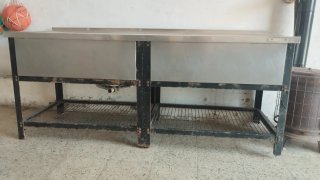 Fregadero industrial 2 senos