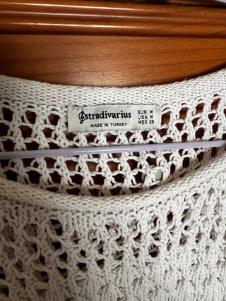 Jersey Stradivarius blanco talla M