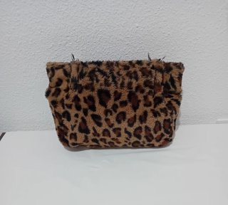 Bolso de pelo con estampado de leopardo