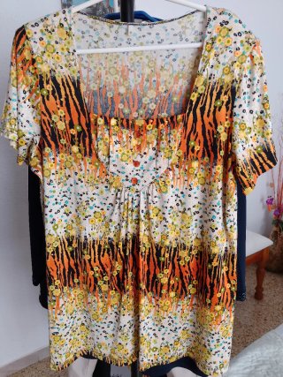 Blusón estampado+regalo otra blusa