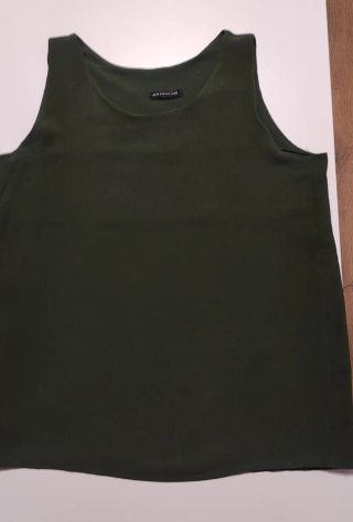 Blusa sin mangas verde caza Talla XL