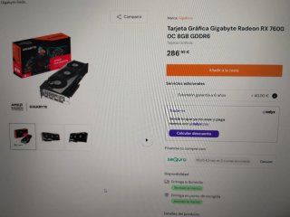 Tarjeta Gráfica Gigabyte RX 7600 8GB GDDR6