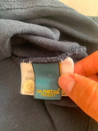 Polo La Martina England Talla L Manga Larga Azul