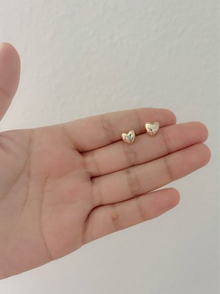 Pendientes Corazón Dorados