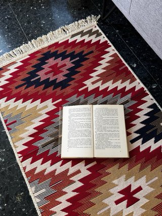 Alfombra Kilim Algodón Étnica 60x90 cm