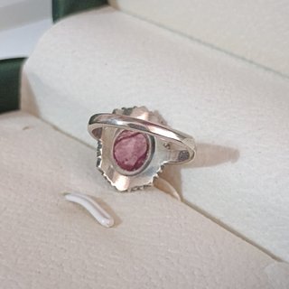 Anillo Plata con Rubí Natural
