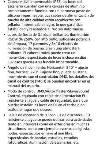 Cabeza móvil LED de escenarios