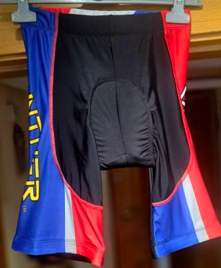 Conjunto Ciclismo XL Maillot Culote Rojo Azul