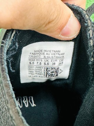 Converse Donna N.38 Pelle Nera
