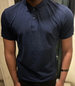 Camisa Polo Azul
