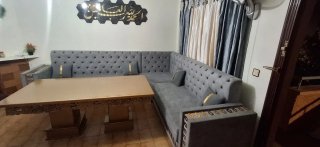 Sofá Esquinero Estilo turco  Gris