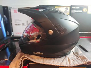 Casco Trail Twin Mono Negro Matte