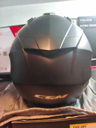 Casco Trail Twin Mono Negro Matte