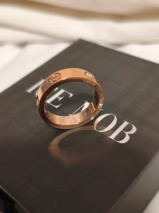 Anillo Cartier Oro rosa Love Diamantes