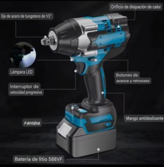 Llave Imp Inalámbrica Batería Recargable
