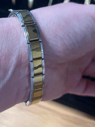 Pulsera laminada 14K con dijes marinos XP