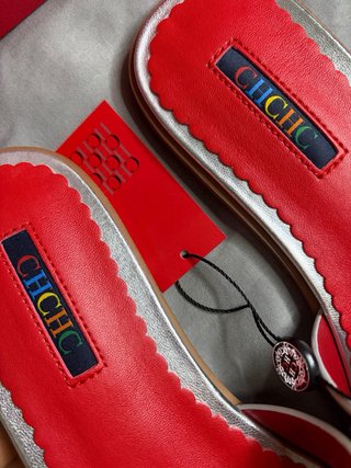 Sandalias CH Talla 39 Plata Originales