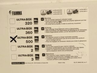 Tiene 1 año, Cofre Fiamma Ultrabox 500 Modificado