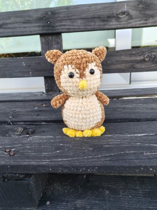 Coruja Amigurumi Feita à Mão