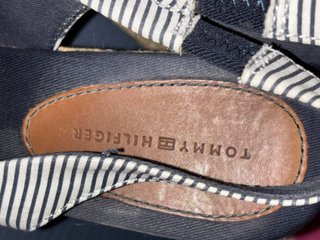 Cuñas Tommy Hilfiger Rayas Azul Blanco