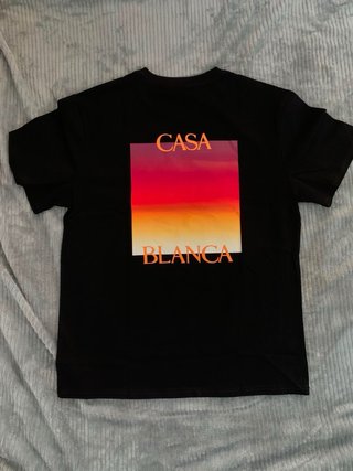 Camiseta Negra Casa Blanca Talla M