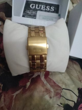 Reloj Guess Dorado Negro Caballero Nuevo