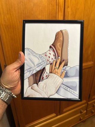 Cuadro Decorativo Patas y Manos
