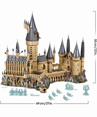 Castello di Hogwarts in stile Lego Harry Potter