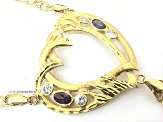 manita oro 18k con piedra con circonita