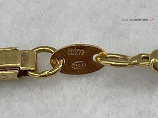 collar oro 18k con piedra 21cm