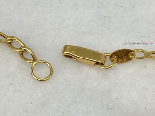 collar oro 18k con piedra 21cm