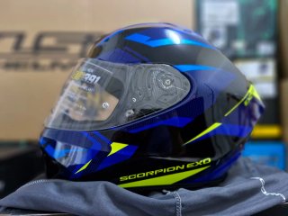 Casco Scorpion Exo-391 Aaxo Azul