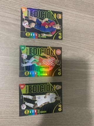3 Cromos Edición Limitada Panini