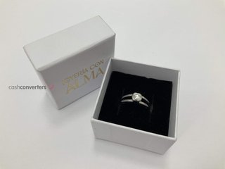 anillo oro 18k con piedra