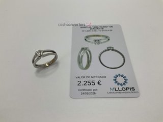 anillo oro 18k con piedra