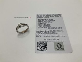 anillo oro 18k con piedra
